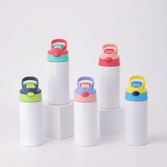Hot Sale Sublimation Blank 12oz Stainless Steel Insulated Kids Tumbler Straight Flasks Vacuum Thermo Water Bottles for Children