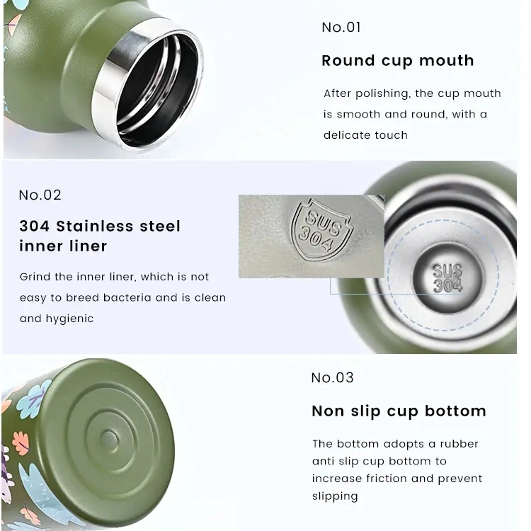 Outdoor Take Away Kid Customized Double Wall Stainless Steel Water Bottle Insulated Vacuum Flask Insulated Water Bottles