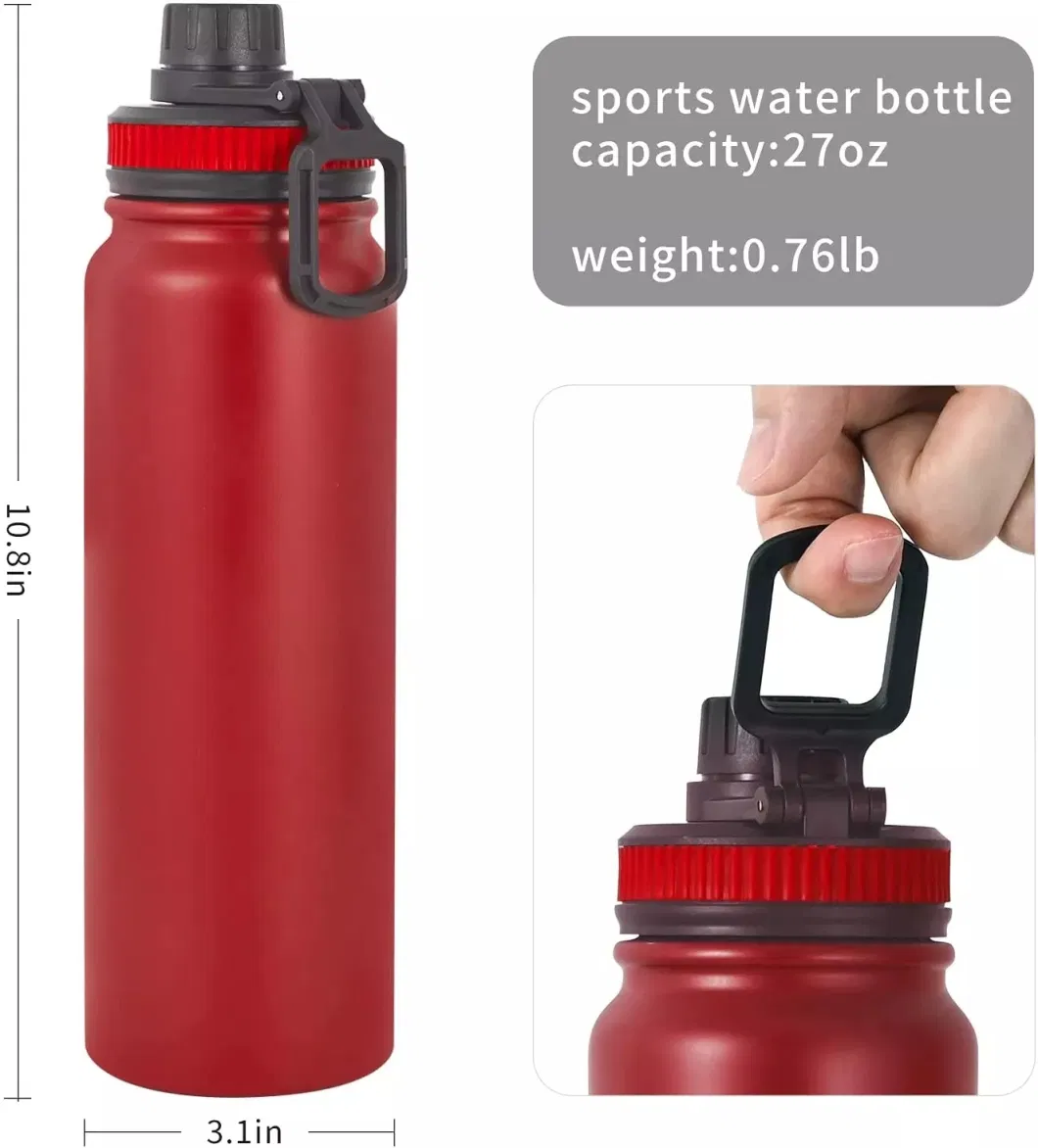 2022 Large Capacity 20 27 32 Oz Stainless Steel Thermos Portable Vacuum Flask Insulated Tumbler Water Bottle