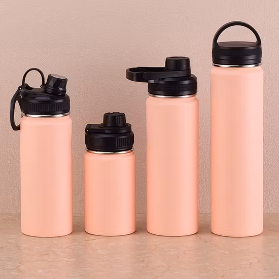 Insulated Stainless Steel Large Water Bottle Vacuum Insulated Wide Mouth Thermos Flask with Metal Lid Double Wall 500ml Travel Bottle Flask