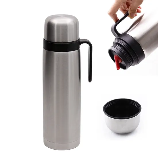 1000ml/1L Double Wall Insulated Yerba Thermos Mate Bottle Bullet Shape Thermos Vacuum Flask 