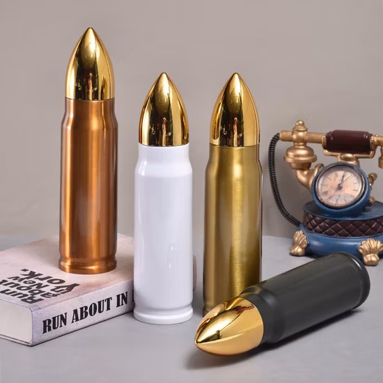 Bullet Thermos Insulated Water Bottles Stainless Steel Vacuum Flask