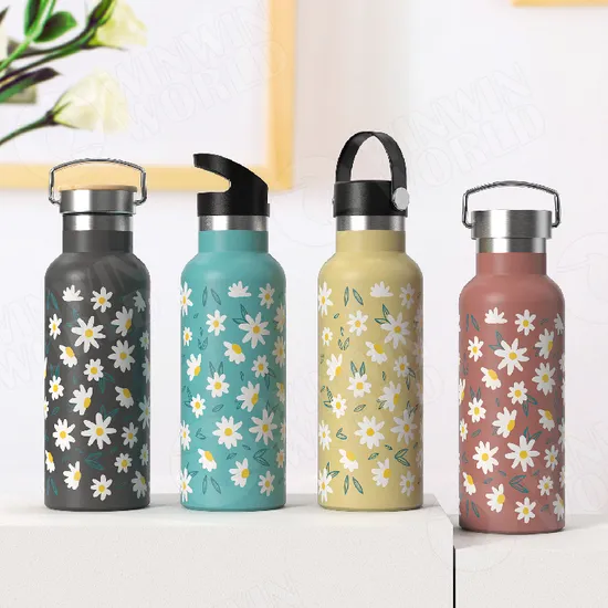 Manufacturer Supply Stainless Steel Water Bottle Iron Thermos Sports Vacuum Insulated Round Bottom Luxury Travel Thermos Flask 