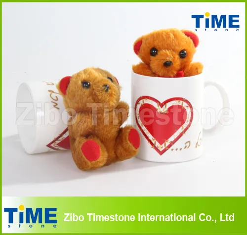 Valentine Day Porcelain Mug with Decal 