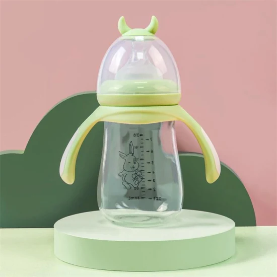Kid Baby Feeding Glass Bottle Set Milk Glass Baby Bottle