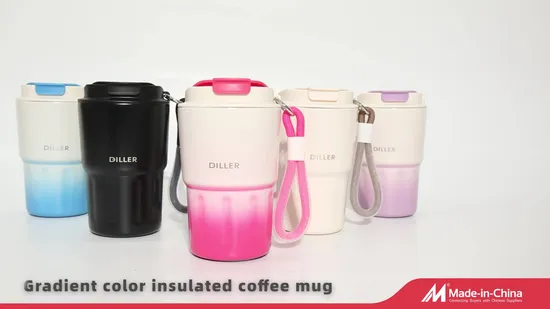 Black, Purple, Blue, White, Pink, Rose Red Thermo Travel Coffee Mug with CE / EU 