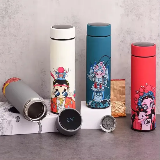 Water Bottles Keep Water Cold and Hot Stainless Steel Travel Skinny Shape vacuum Thermos Flask 