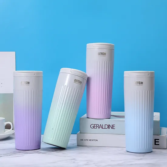 Wholesale 500ml Portable Insulated Stainless Steel Vacuum Thermos Coffee Mug 