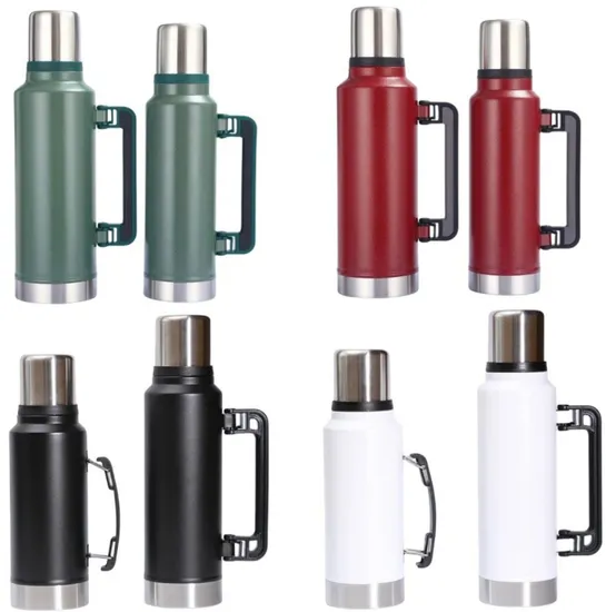Yerba Mate Tea Gourd Gift Set 8oz Yerba Mate Cup and 1.0L Portable Outdoor Thermal Bottle Bombilla Navy Blue Yerba Mate Cup Set 