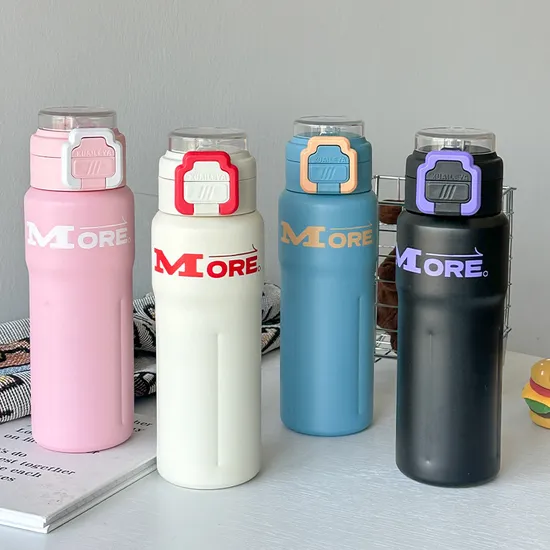 Sports Cap Portable Straw 316 Stainless Steel Insulated Cup 