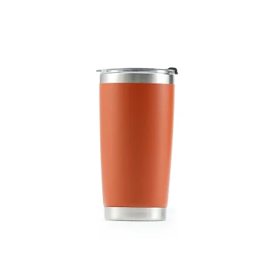 18oz Stainless Steel Travel Tumbler Vacuum Insulated Thermal Mug with Hand Hold and Straw Thermos